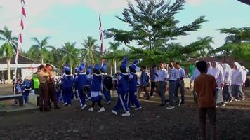 cerimônia do dia da independência da república da indonésia - dia da independência. video