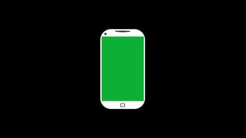 green screen mobile frame black background video