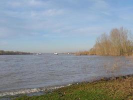 the river rhine in wesel photo