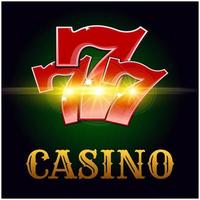 Casino vector poster with lucky number