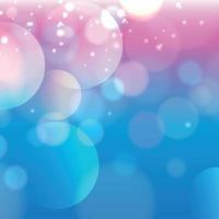 Abstract blue bokeh background with defocused circles and glitter. Decoration element for Christmas and New Year holidays, greeting cards, web banners, posters - Vector