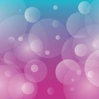 Abstract multicolored blurred bokeh on red background - Vector