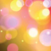 Abstract multicolored bokeh background with defocused circles and glitter. Decoration element for Christmas and New Year holidays, greeting cards, web banners, posters - Vector