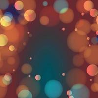 Abstract multicolored bokeh background with defocused circles and glitter. Decoration element for Christmas and New Year holidays, greeting cards, web banners, posters - Vector