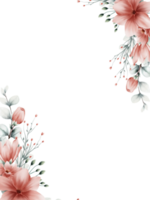 aquarell blumenrahmen png