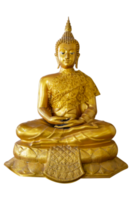 Isolated clipping path buddha statue used as amulets of Buddhism religion.The ancient Buddha png