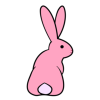 Cute bunny illustration, adorable animal decoration png