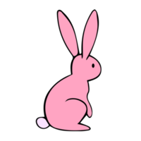 Cute bunny illustration, adorable animal decoration png