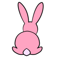Cute bunny illustration, adorable animal decoration png