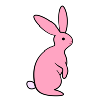 Cute bunny illustration, adorable animal decoration png