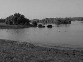 Wesel at the river rhine photo