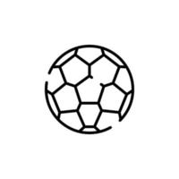 fútbol, plantilla de logotipo de ilustración de vector de icono de línea de puntos de fútbol. adecuado para muchos propósitos.