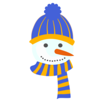 snowman head with carrot and pebble eyes png