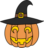 simplicity halloween pumpkin freehand drawing flat design png