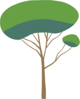 Einfachheit Baum Freihandzeichnen flaches Design. png