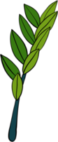 Einfachheit Sansibar Edelstein Pflanze Einfachheit Freihand zeichnen flaches Design. png