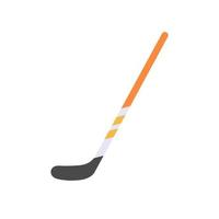 equipo de palo y pelota de hockey para practicar deportes sobre hielo. vector