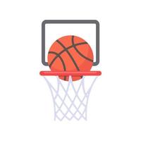 A basketball that is thrown into the basket in a sport vector