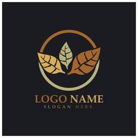 tobacco leaf logo,tobacco field and tobacco cigarette logo template design vector