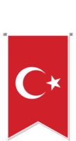 drapeau de la turquie en fanion de football. png