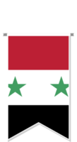 Syrien-Flagge im Fußballwimpel. png