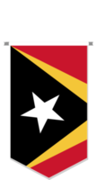 bandera de timor leste en banderín de fútbol, varias formas. png
