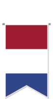 Netherlands flag in soccer pennant. png