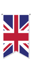drapeau britannique en fanion de football. png