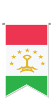 drapeau du tadjikistan en fanion de football. png