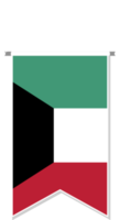 Kuwait flag in soccer pennant. png