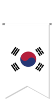 South Korea flag in soccer pennant. png