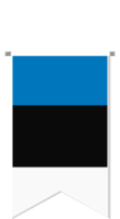 drapeau estonien en fanion de football.