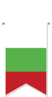 Bulgaria flag in soccer pennant. png