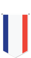 bandera de francia en banderín de fútbol, varias formas. png