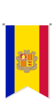 bandeira de Andorra em galhardete de futebol. png