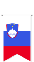 Slovenia flag in soccer pennant. png