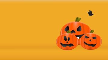 l'animation de fond d'halloween convient aux fêtes et aux festivals video