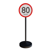 3d render illustration street sign png