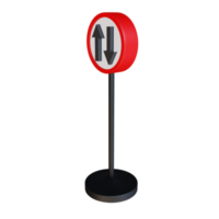 3d render illustration street sign png