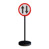 3d render illustration street sign png