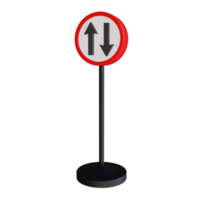 3D-Darstellung Straßenschild png