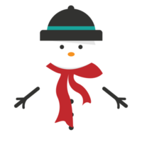 Schneemann mit Schneeflockenzeichen png