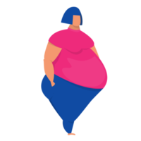 mujer gorda obesidad estilo png