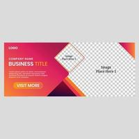 web banner template vector