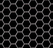 Honeycomb seamless pattern. Hexagonal grid texture. Geometric loopable background. Grid seamless pattern. Hexagonal cell texture. Vector illustration
