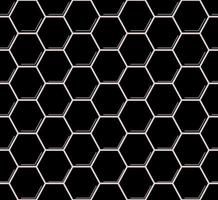 Honeycomb seamless pattern. Hexagonal grid texture. Geometric loopable background. Grid seamless pattern. Hexagonal cell texture. Vector illustration