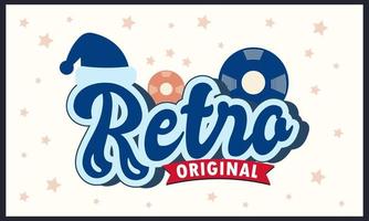 Retro original classic background, vintage, editable 70s and 80s, Retro and classic style vector