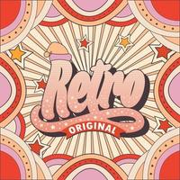 Retro, vintage editable 70s and 80s, Retro and classic style vector