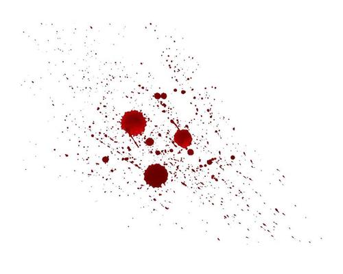 Drops of watercolor splashes, from wine, blood, paint, red burgundy color.