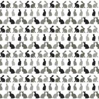 A pattern from a set of Rabbits, hares contour of different shades of gray. Isolated White Background, spots, shadows. Vector illustration in chaos in the mix.